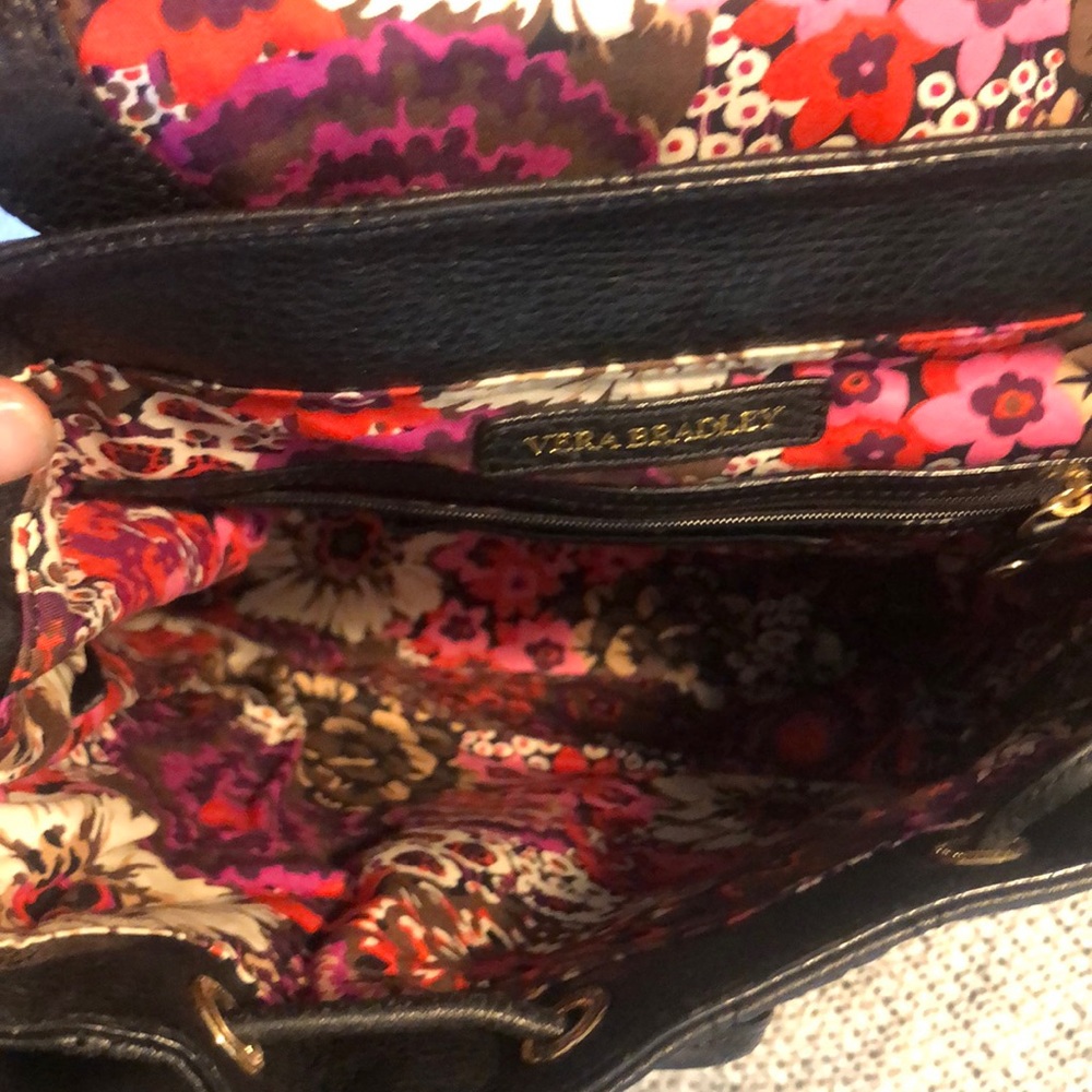 Black Quilted Leather Backpack - image 5